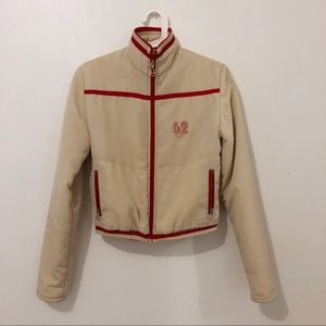 Dogma vintage cropped puffer bomber jacket